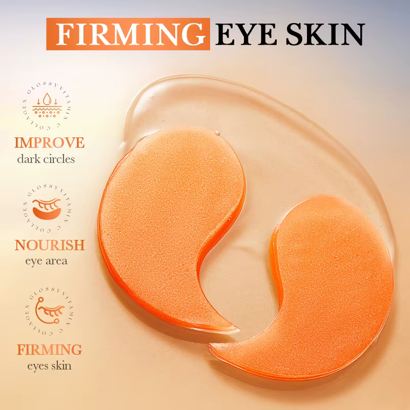 80 pièces BIOAQUA vitamine C cristal collagène masque pour les yeux Anti cernes blanchissant Anti-rides hydratant