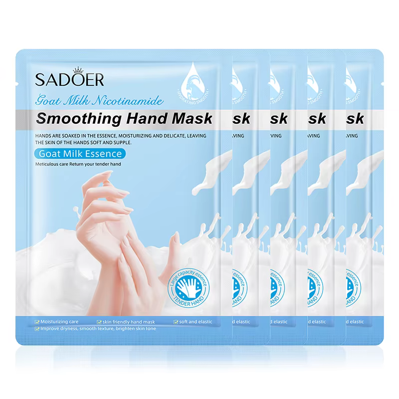 SADOER lait de chèvre hydratant masque pour les mains blanchissant nourrissant Anti-âge