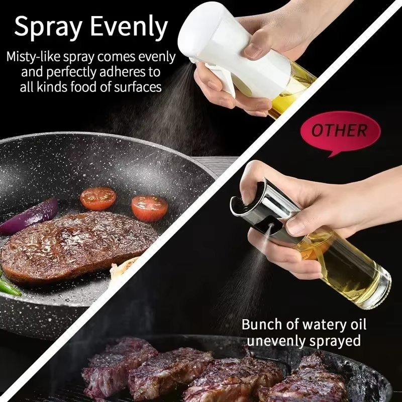 Bouteille de pulvérisation d'huile d'olive pour la cuisine, distributeur de cuisson au barbecue, cuisson au camping, vinaigre africain, soja aiss, pulvérisateur de ce, beaucoup, 200ml, 300ml