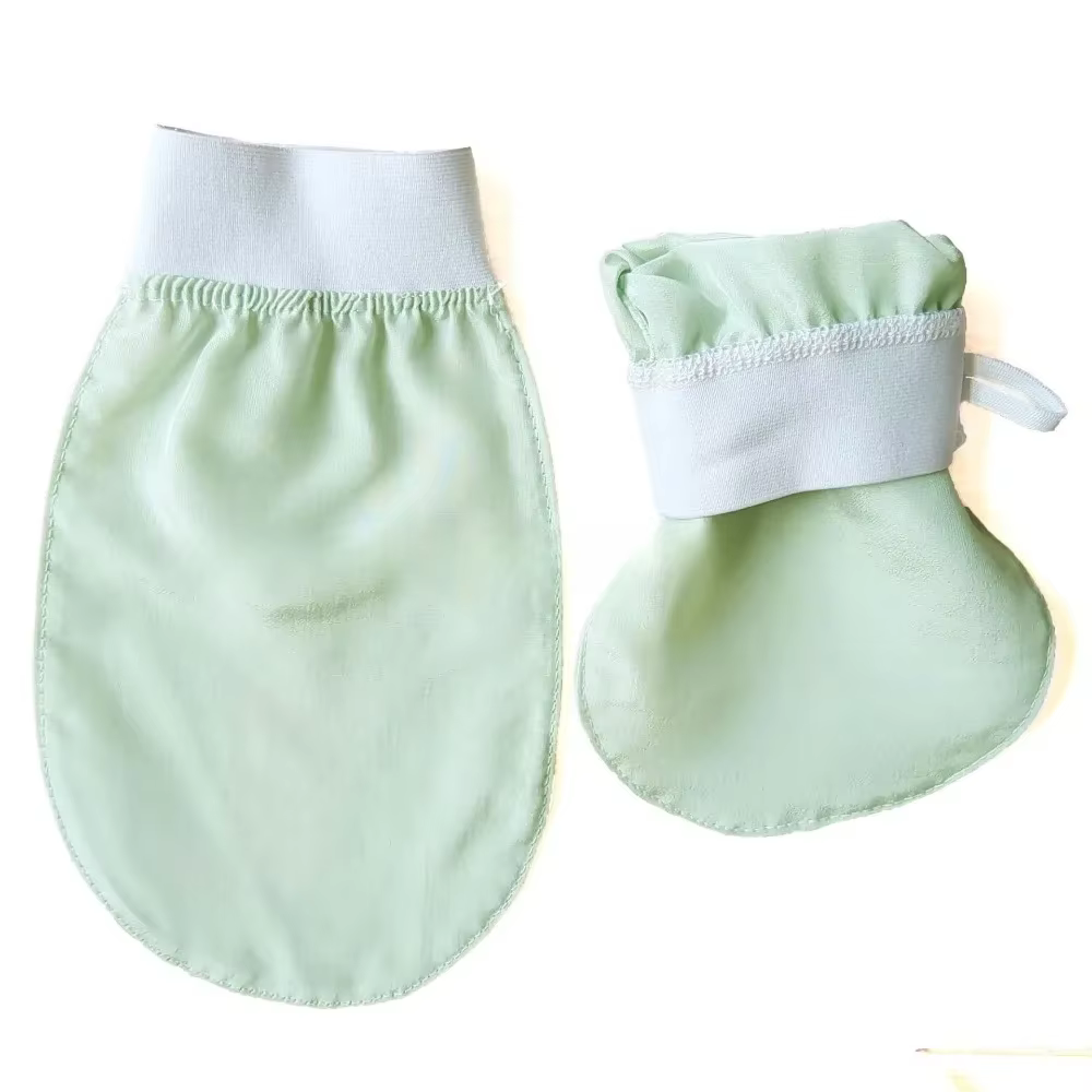 1PC 100% soie exfoliant visage lavage beauté serviette doux