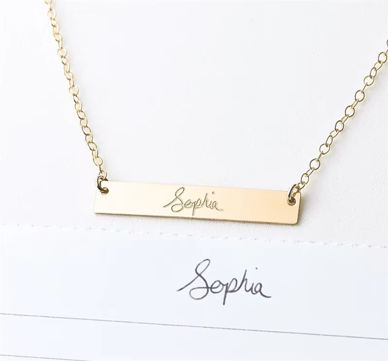 Collier d'écriture fait main, bijoux d'écriture fait main, collier rempli d'or, style Boho, ras du cou, pendentifs Kolye pour femmes