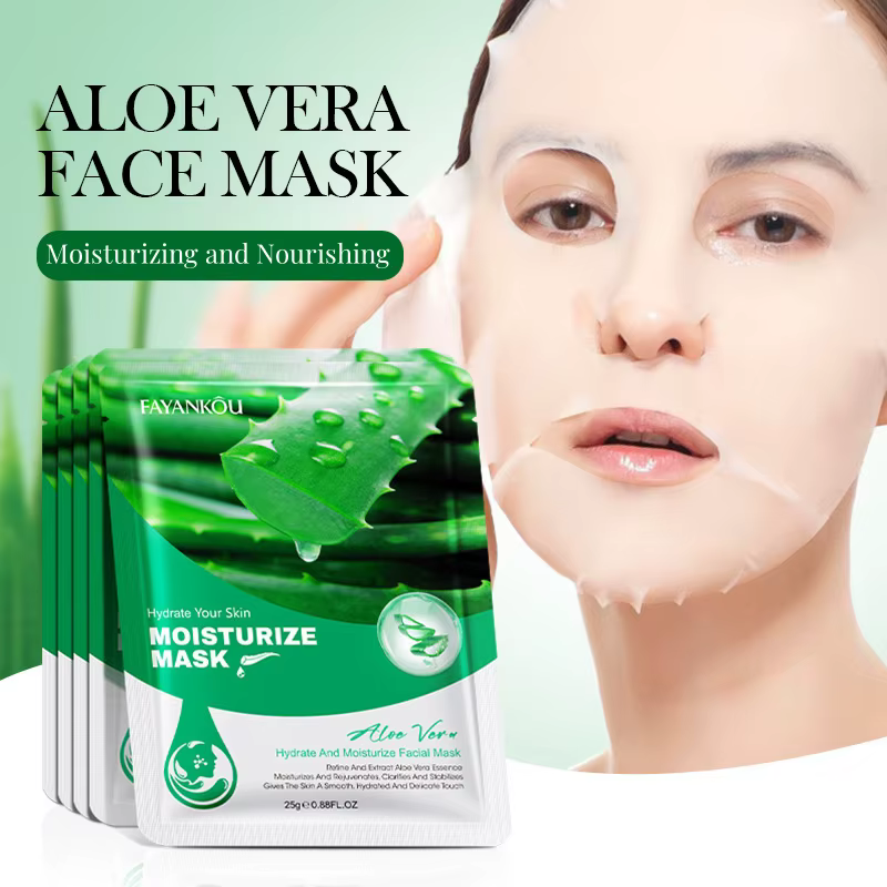 Masque hydratant à l'aloe vera en multi-pack