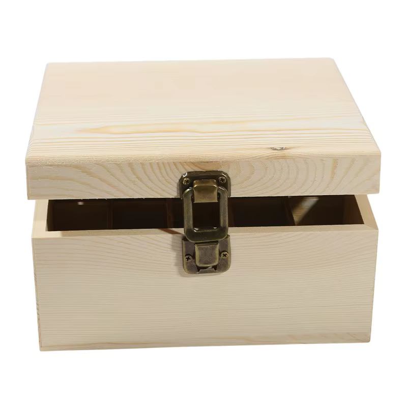 Boîte de rangement en bois pour huiles essentielles