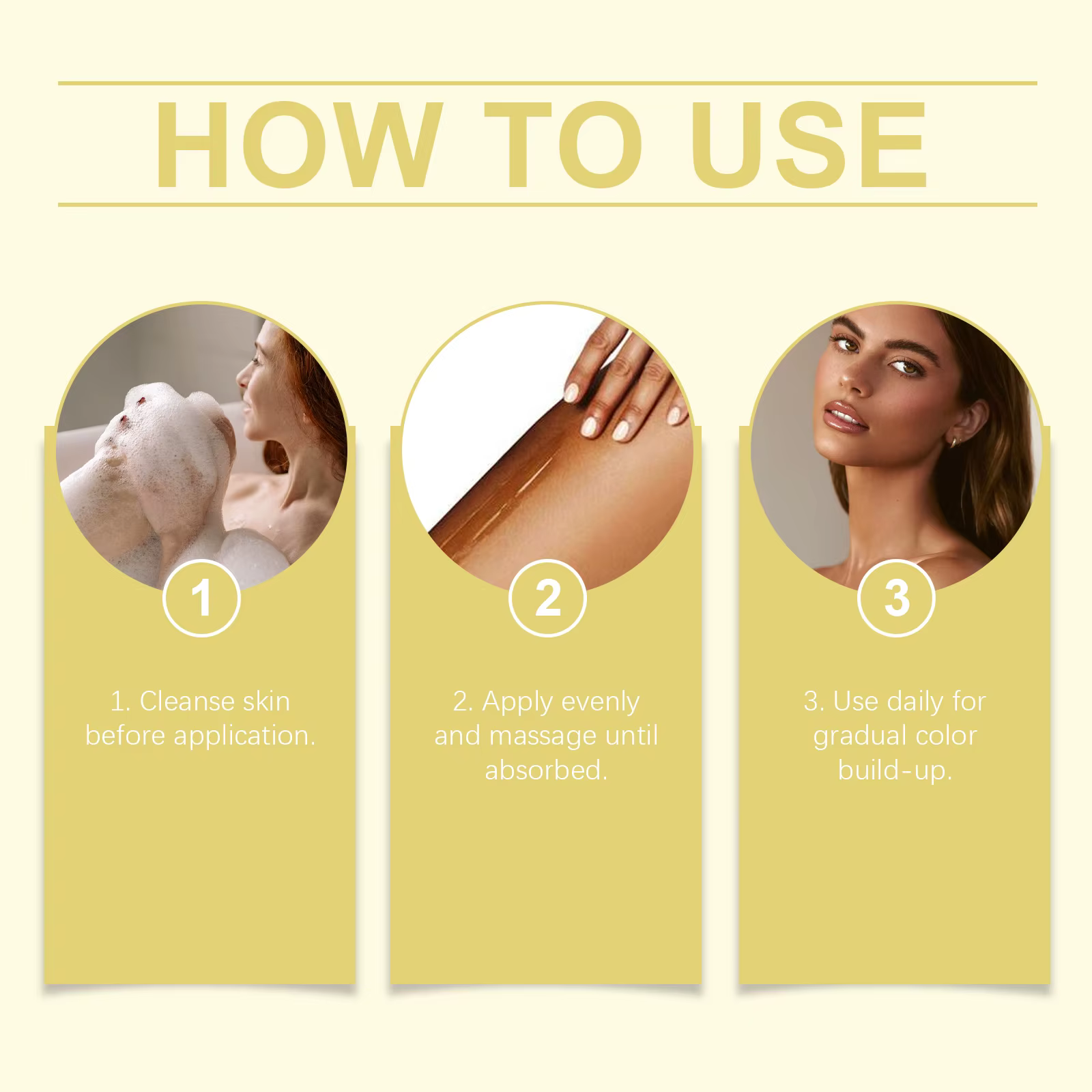 Gel Bronzant Carotte Effet Intense – Crème Corporelle Auto-Bronzante à Action Rapide Hydratante pour une Peau Naturellement Bronzée