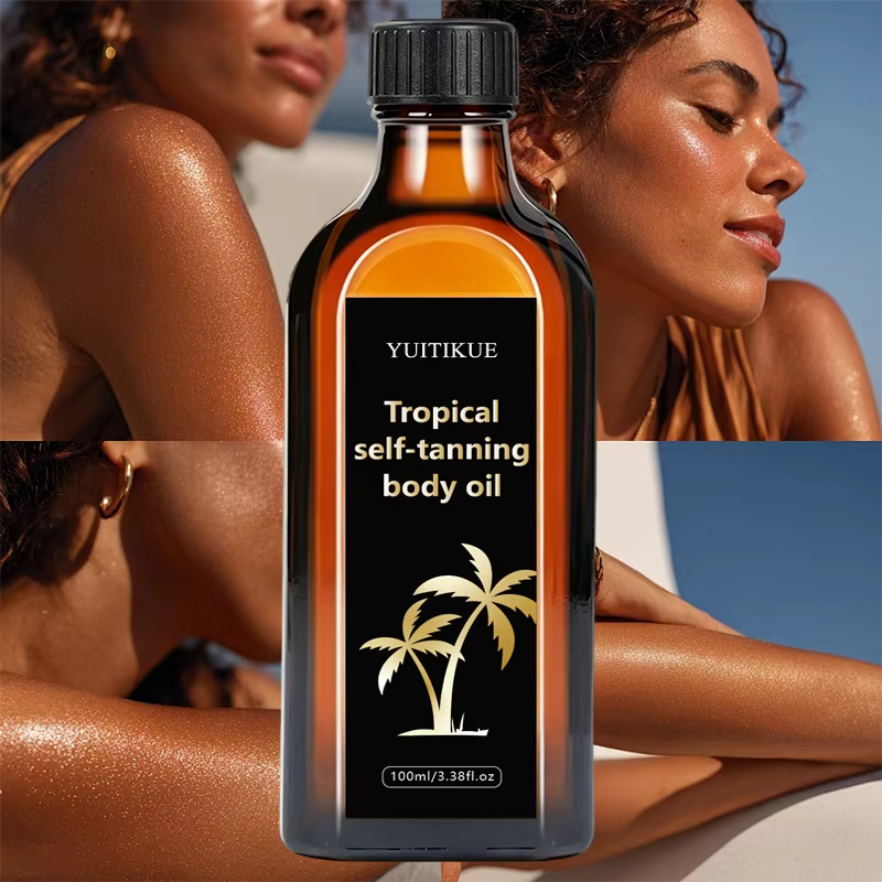 Huile Corporelle Auto-Bronzante Tropicale 100ml – Sans Soleil