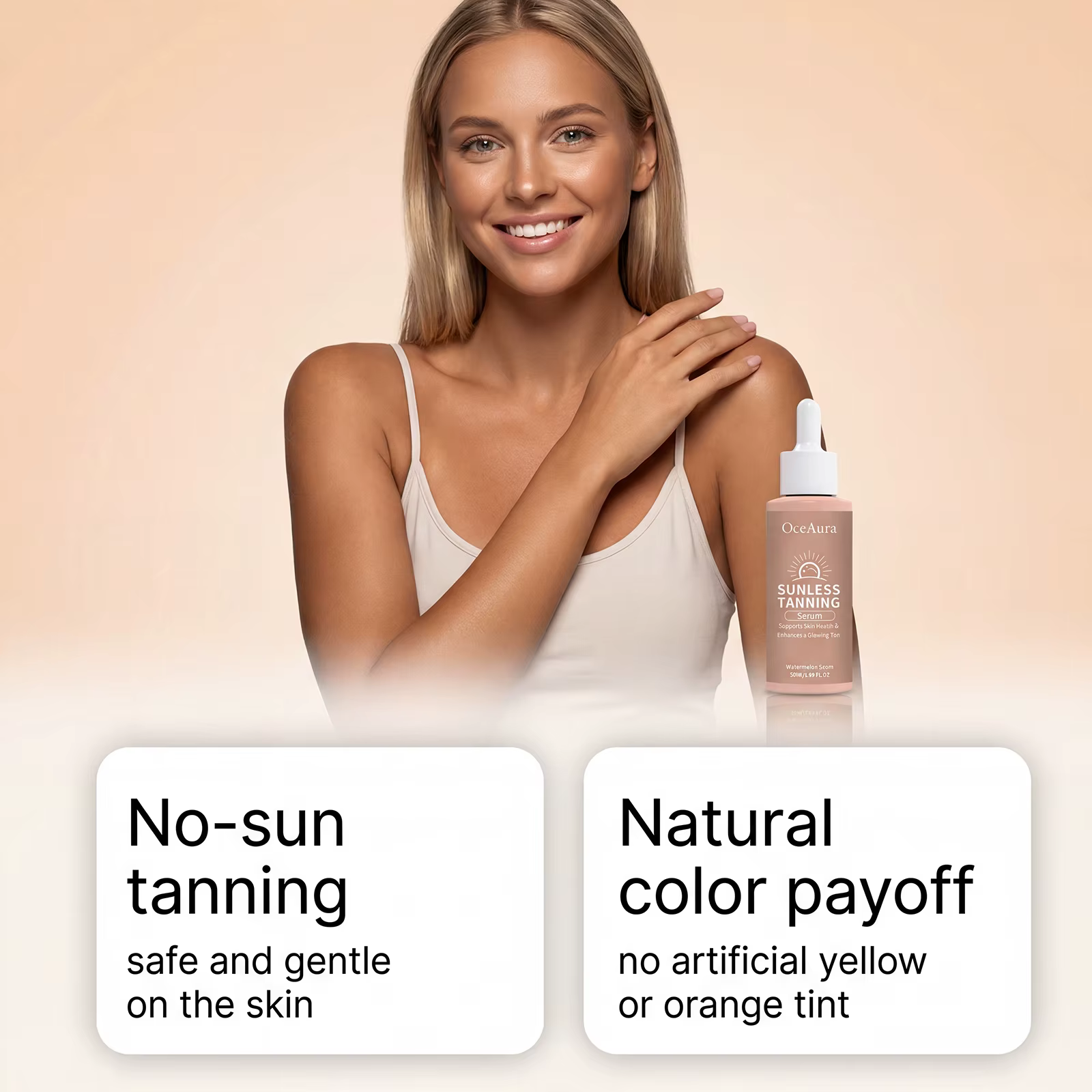 Sérum autobronzant naturel pour le corps