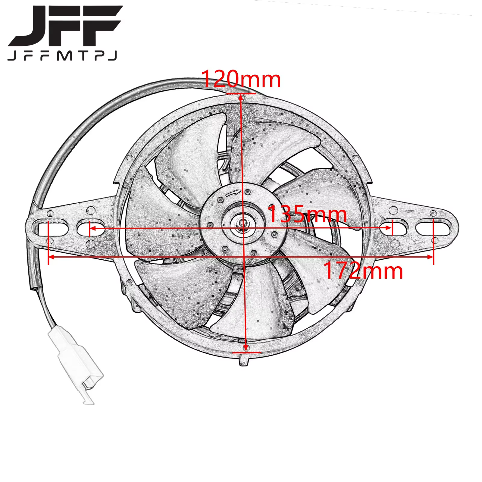 Moteur de Motocross 12V radiateur ventilateur de refroidissement refroidisseur d'huile pour ATV Quad Go Kart Honda Yamaha KTM Kawasaki Suzuki pièce universelle