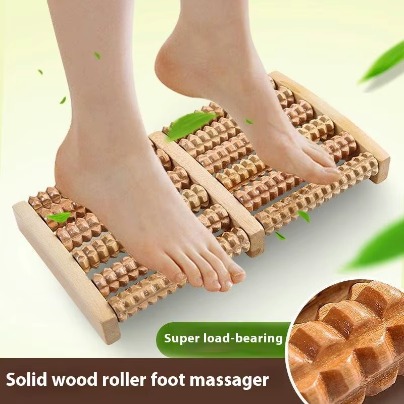Rouleau de Massage des pieds en bois