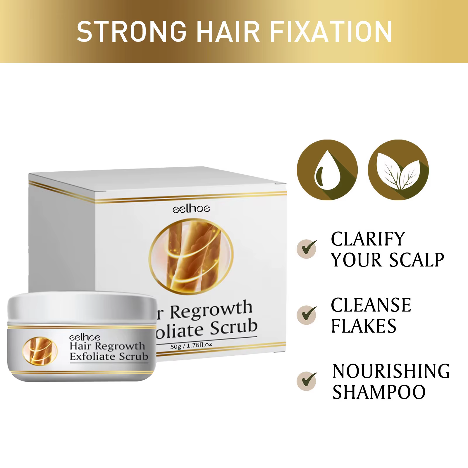 Crème de gIslande pour cuir chevelu, racine renforcée, anti-chute de cheveux, livres profonds, rafraîchir les cheveux secs et abîmés, réparation des poils moelleux, croissance, exextinction
