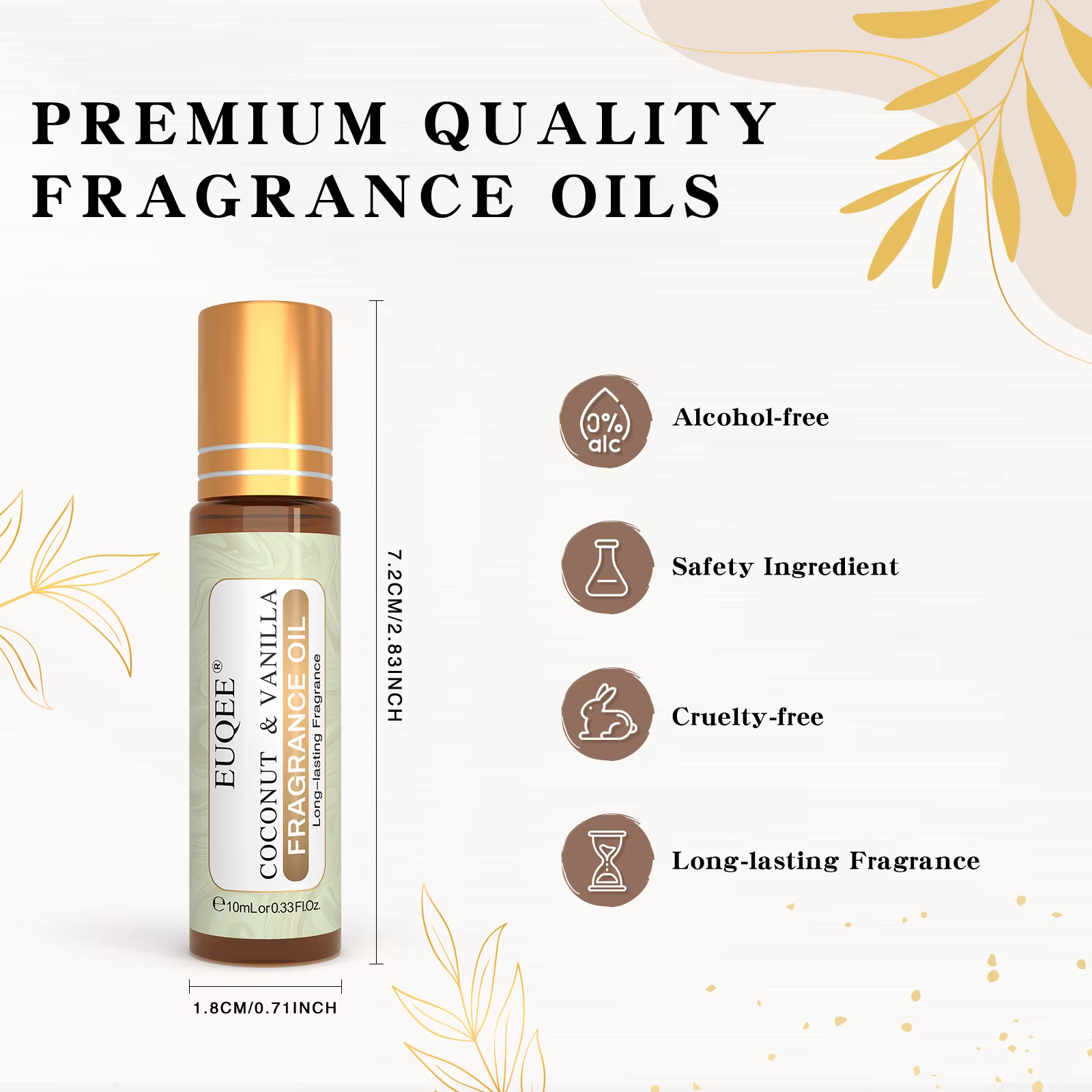 Huile parfumée roll-on EUQEE 10ml
