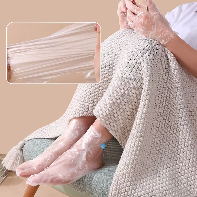 Chaussettes hydratantes jetables pour les pieds