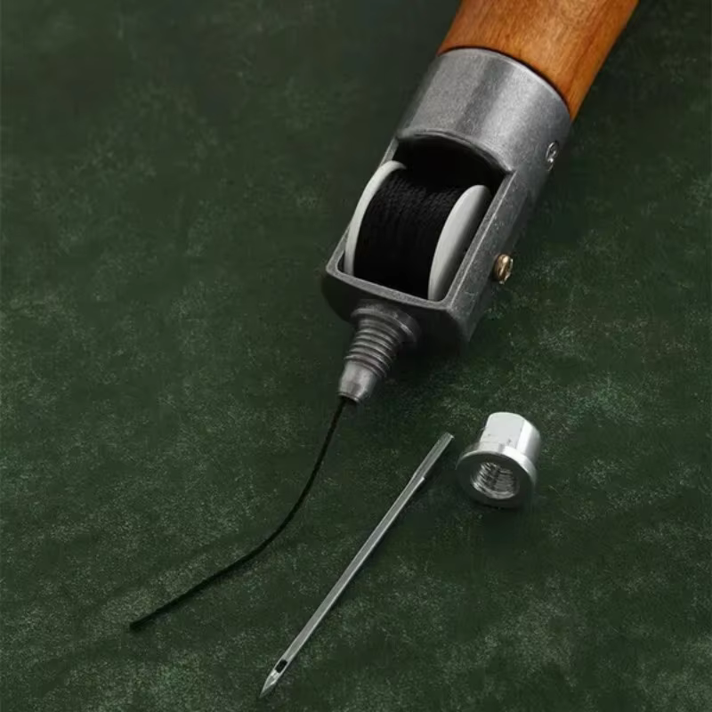 1 ensemble d'outils de couture de cuir, Machine à coudre à la main, fil ciré, bord artisanal du cuir, bandes de ceinture de couture, cordonnier