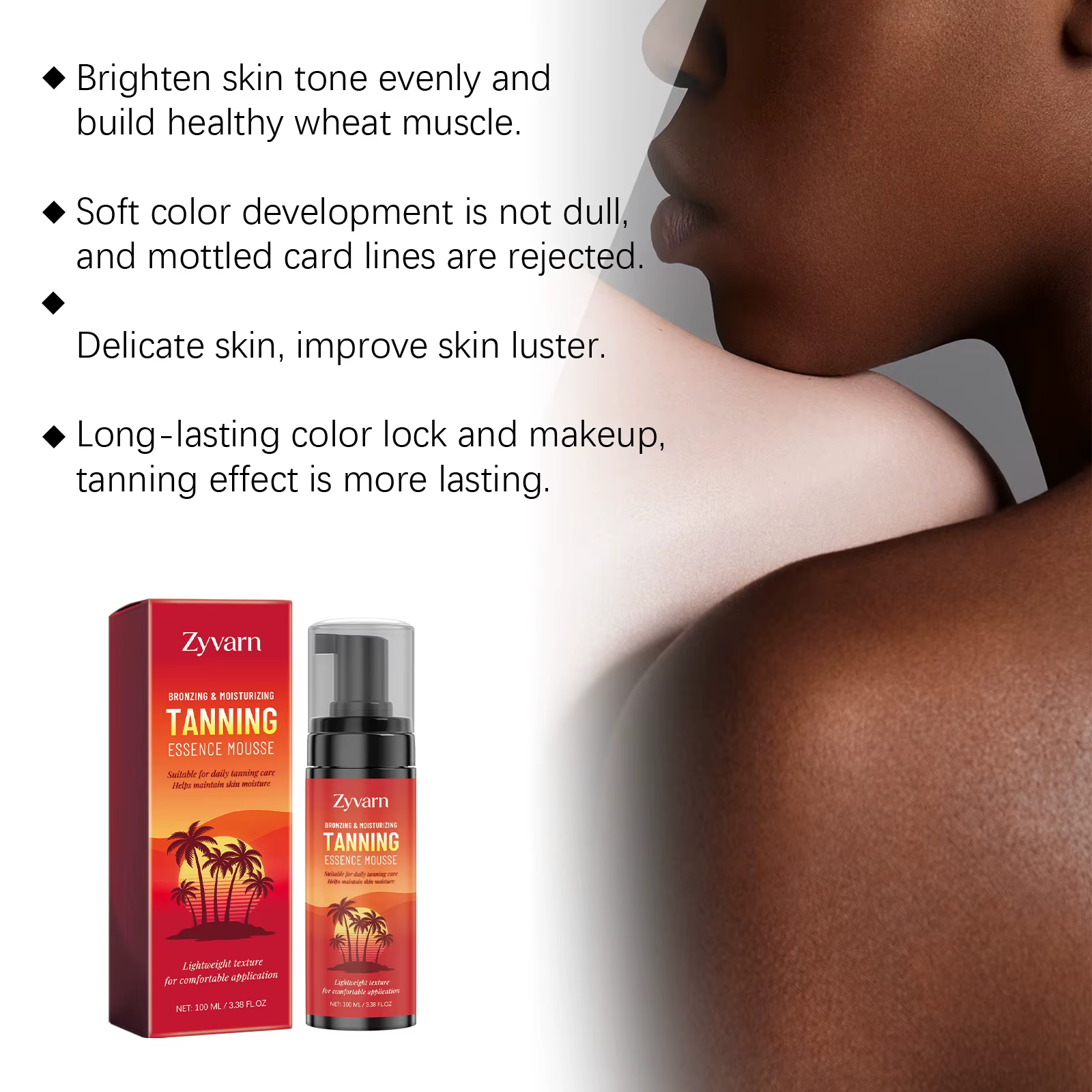 Mousse autobronzante instantanée