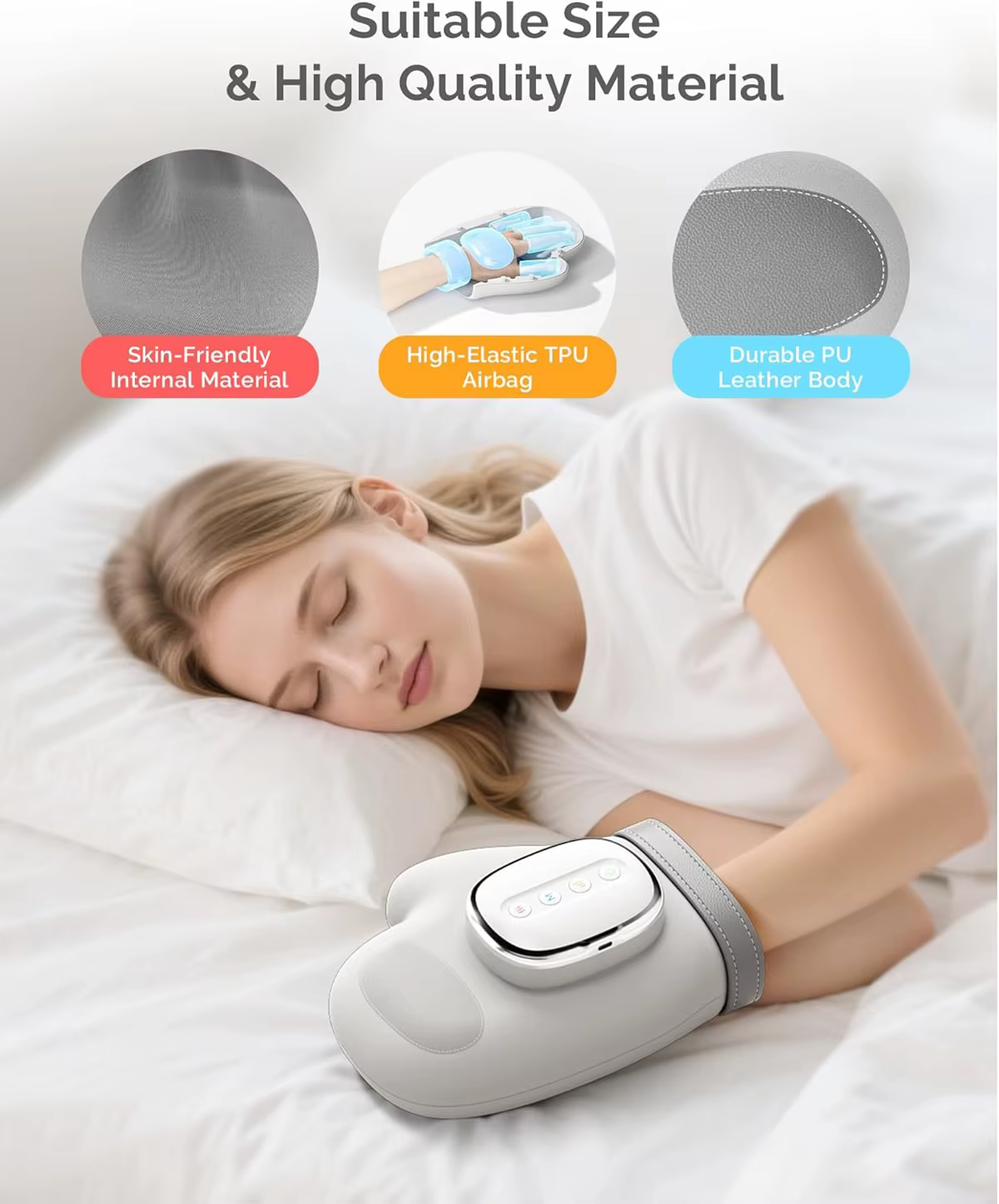 Masseur de mains avec compression par airbag