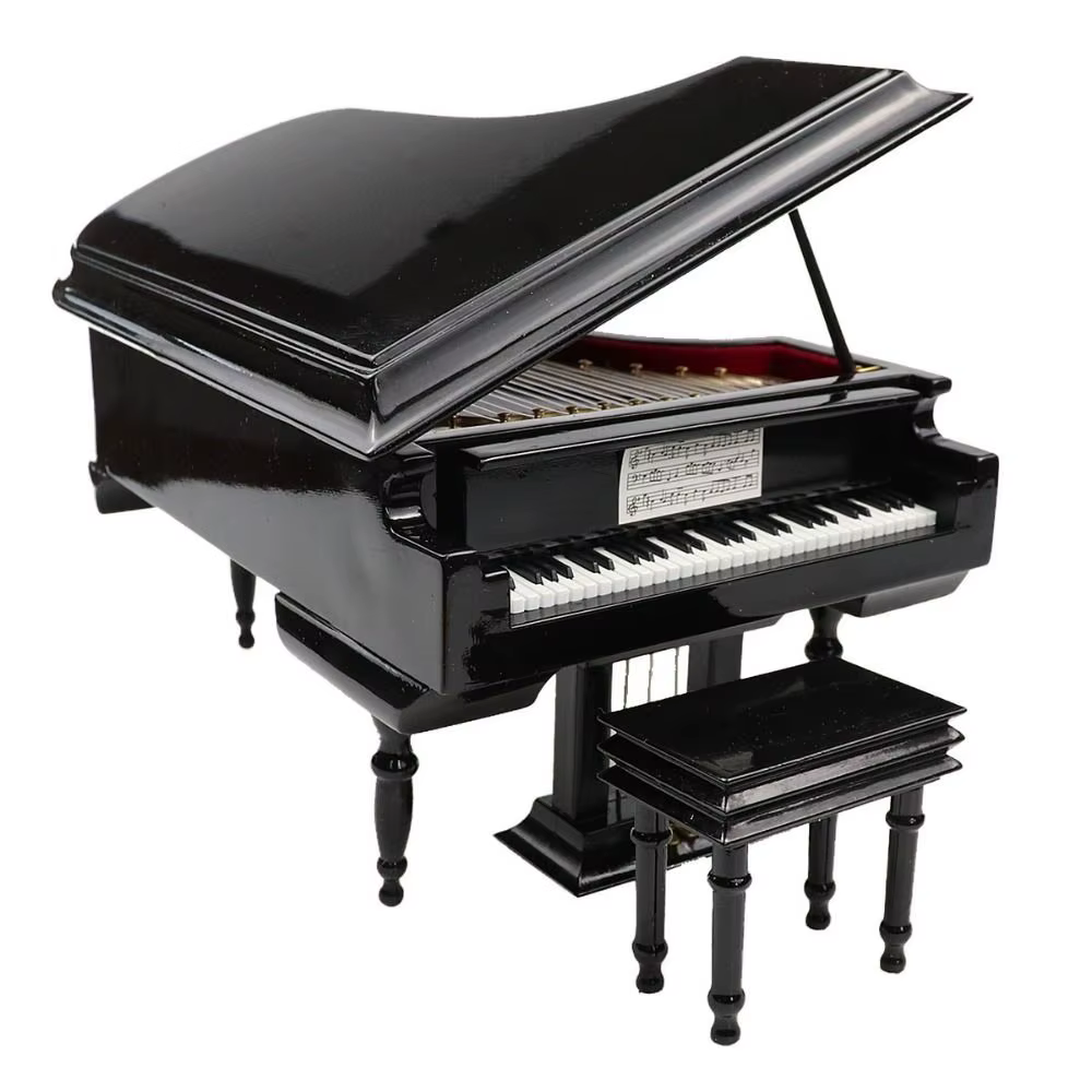 Nouveau Mini Pianos faits à la main, Instrument de musique en bois mignon, cadeaux décoratifs polychromes