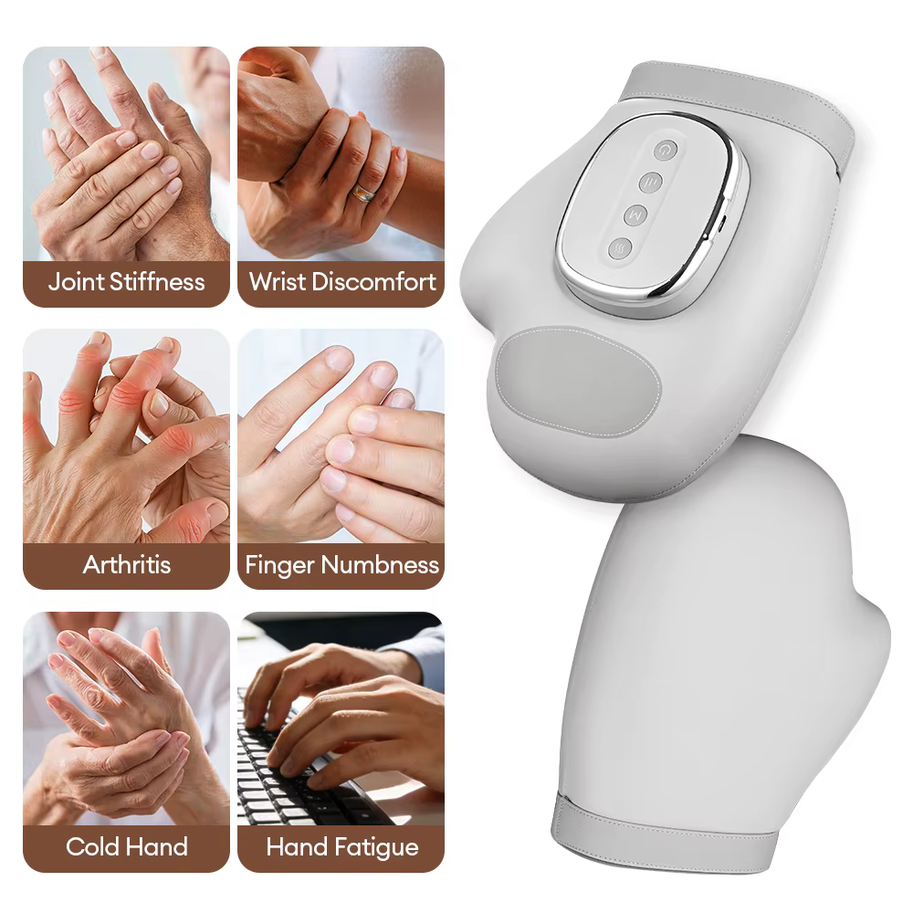 Masseur de mains avec compression par airbag