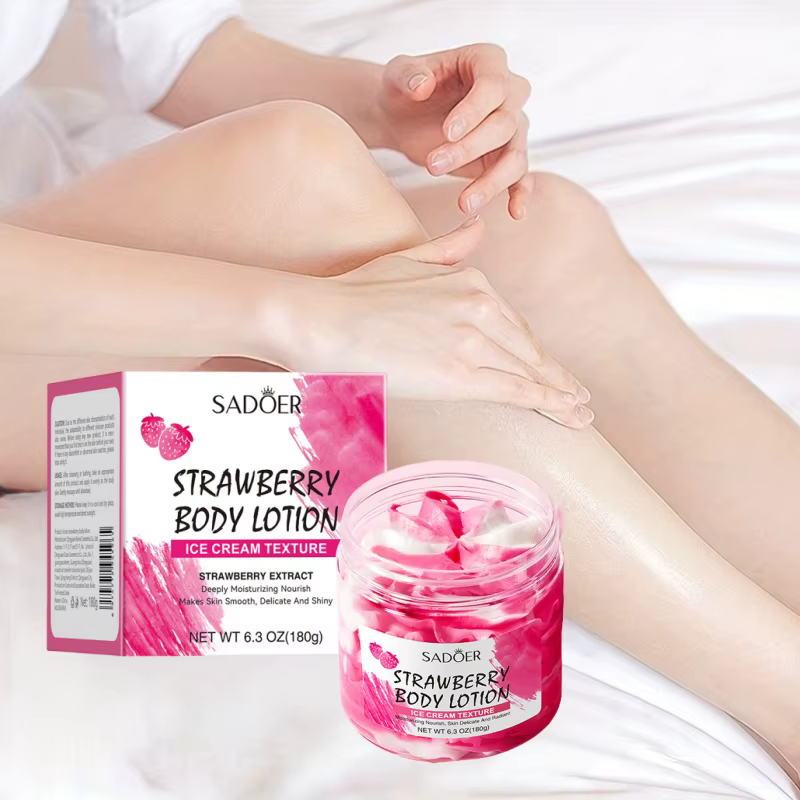 Lotion corporelle à la fraise 180g