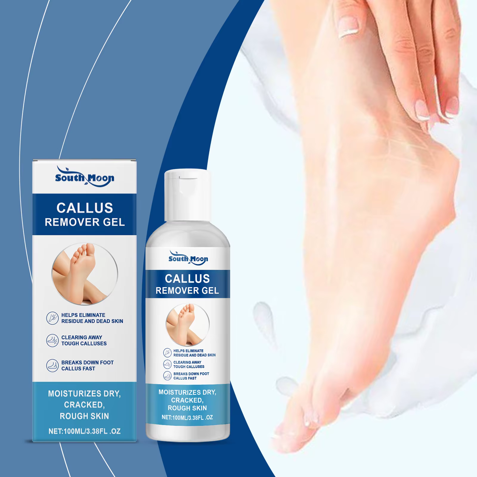 Gel dissolvant de callosités des pieds, hydratant, lisse, Anti-séchage, crème réparatrice du talon craquelé, adoucit les callosités, élimination des peaux mortes