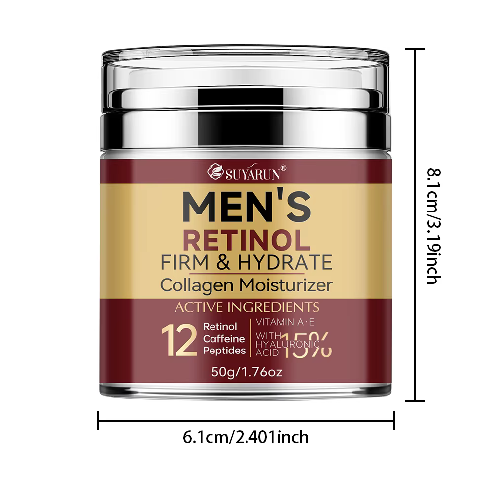 Crème pour le visage pour hommes au collagène et au rétinol – Anti-âge