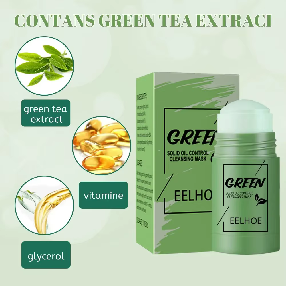 Bâtonnet d'argile au thé vert pour le visage