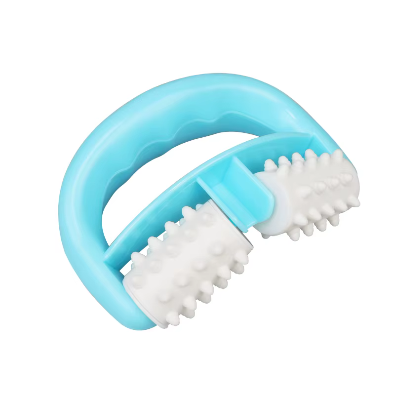 1pc bleu D Type rouleau de contrôle de graisse masseur Cellulite jambe Abdomen cou fesses rapide Anti