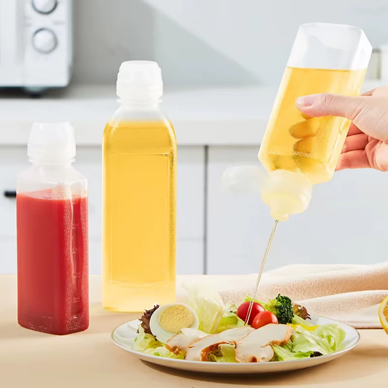 Bouteille d'huile à presser de cuisine, bouteilles de pulvérisation de condiments d'huile, bouteille de pulvérisation de cuisson, salade de Ketchup, bouteille d'huile d'olive, Gadgets de cuisine
