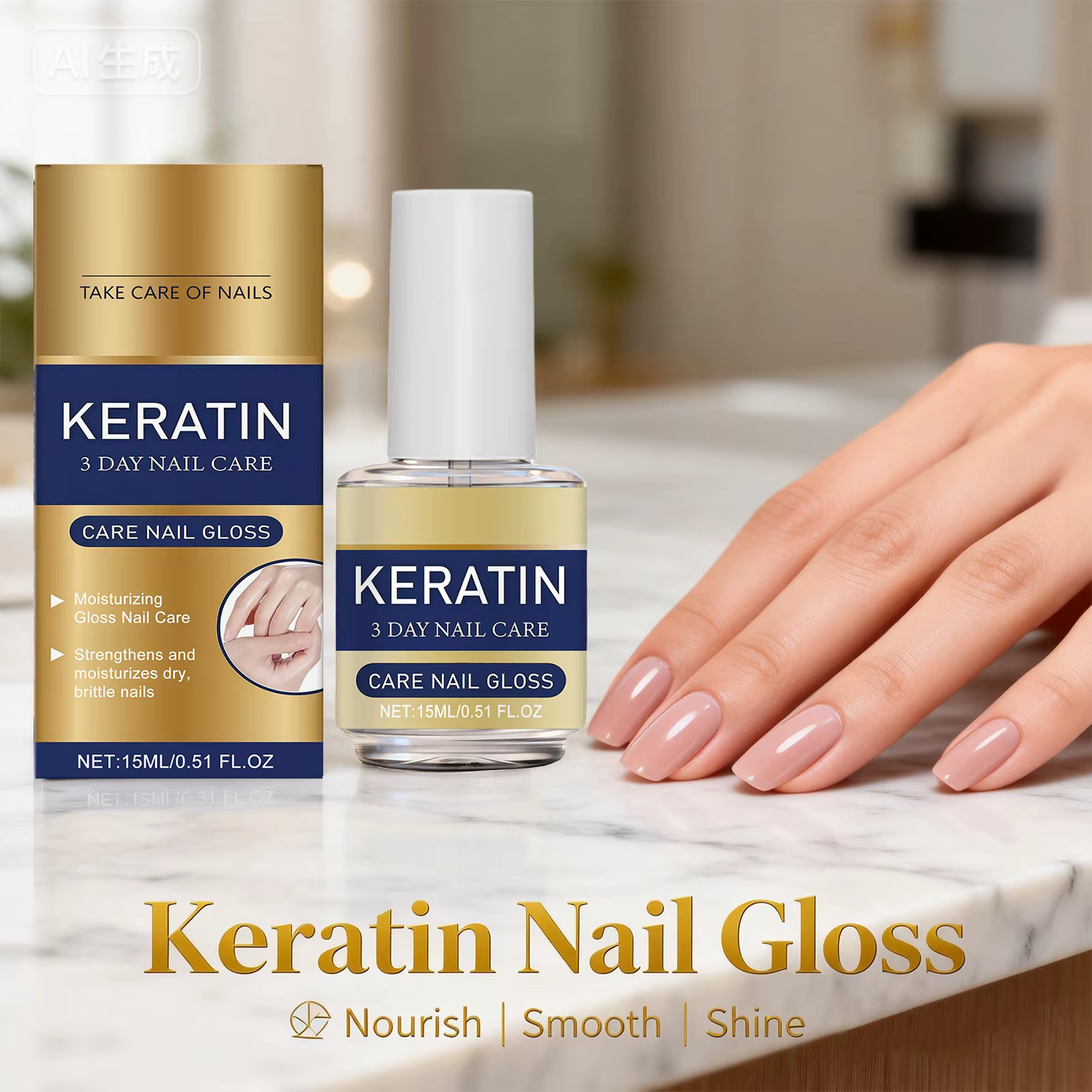 Huile pour soins des ongles, réparation de la kératine, renforcement des ongles cassants, prévention de la casse, base nourrissante pour les ongles, fortifiant professionnel pour les ongles