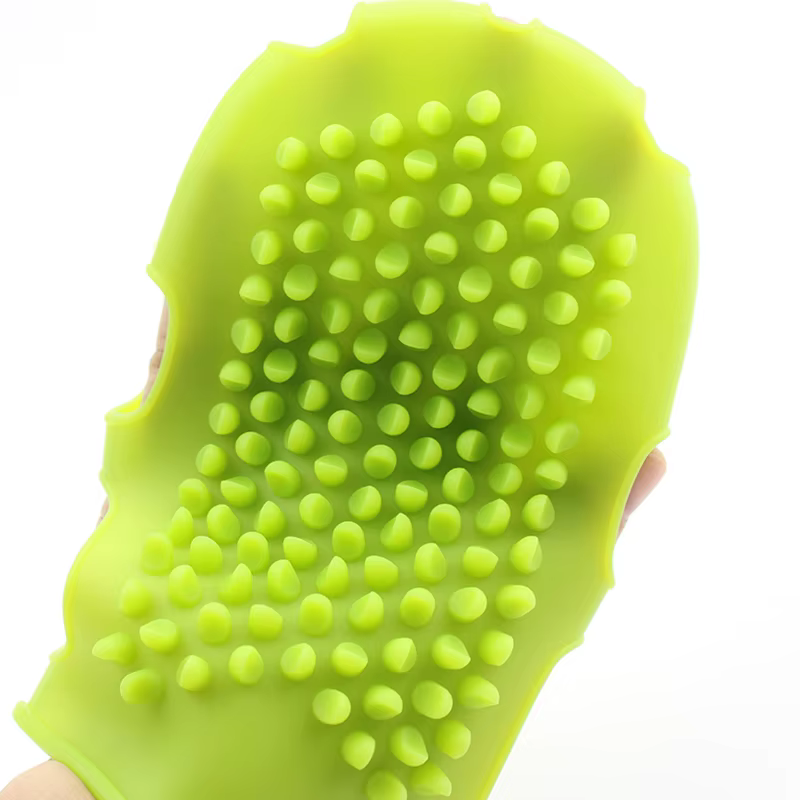 Gant de massage, brosse de bain en silicone