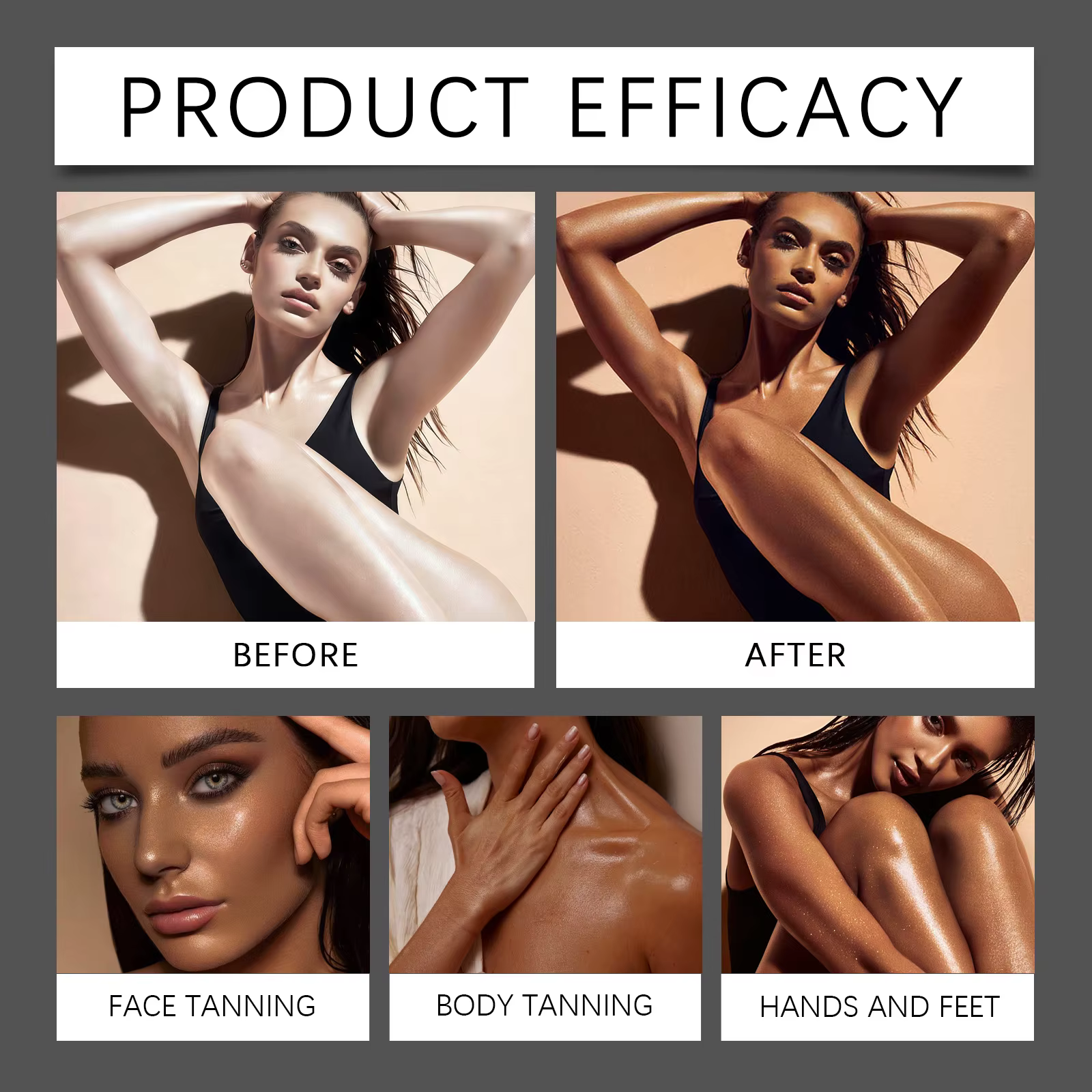 Gel Bronzant Instantané Mousse Autobronzante Hydratante Éclat Naturel Effet Soleil Couleur Modulable Nourrissant Hydratant 250ml