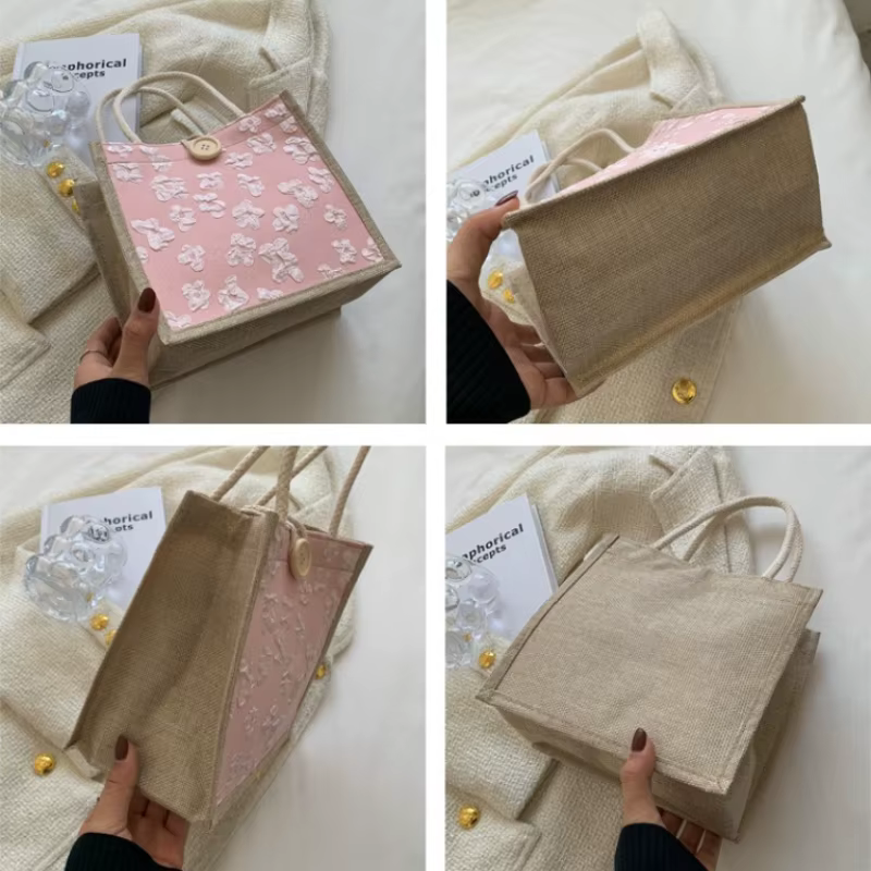 Nouveau Sac à Main Floral Tendance 2026 pour Femme, Sac Fourre-Tout Simple et Élégant pour le Quotidien, Sac Repas Grande Capacité pour le Travail, Léger et Durable pour les Sorties, Polyvalent pour l