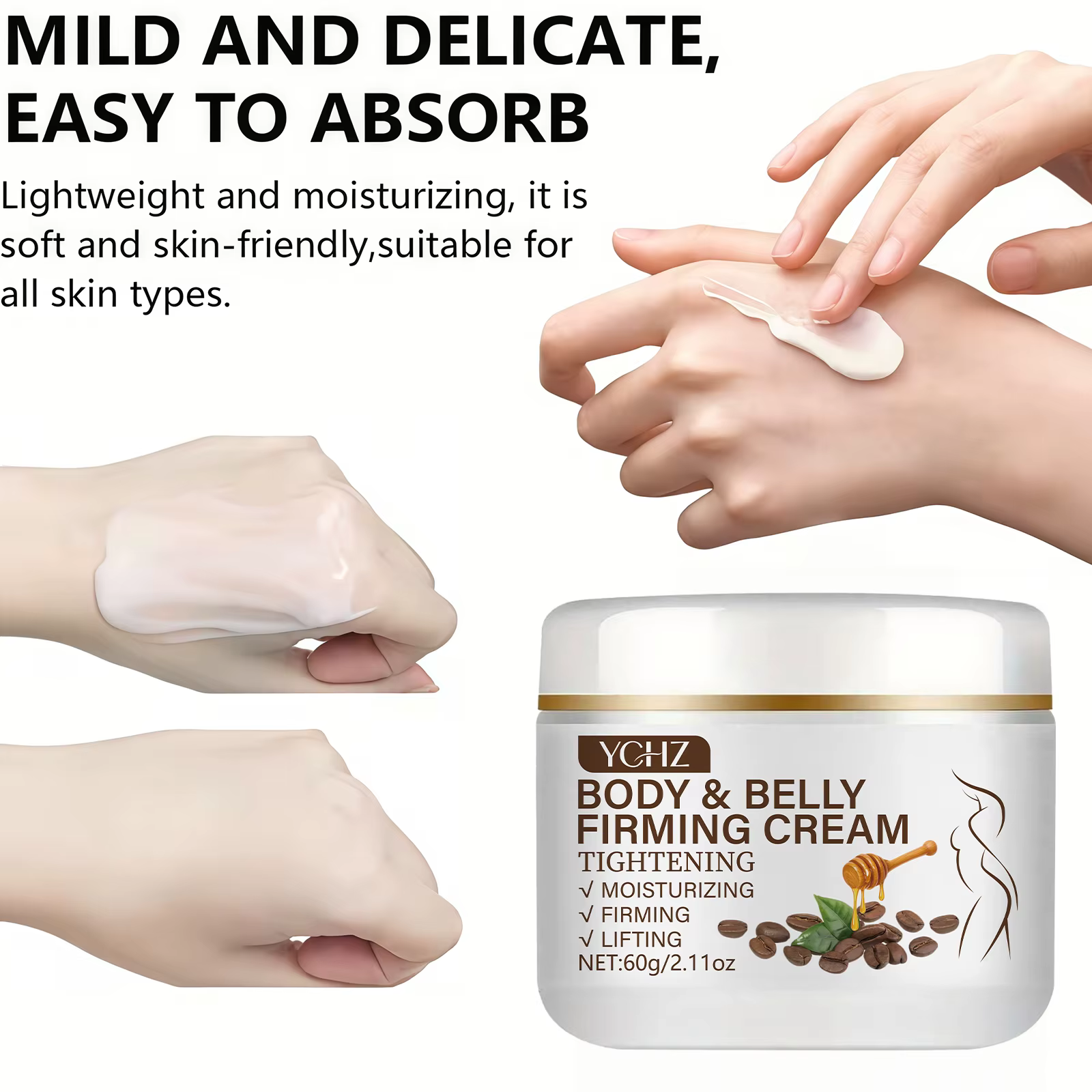 Crème hydratante à la caféine