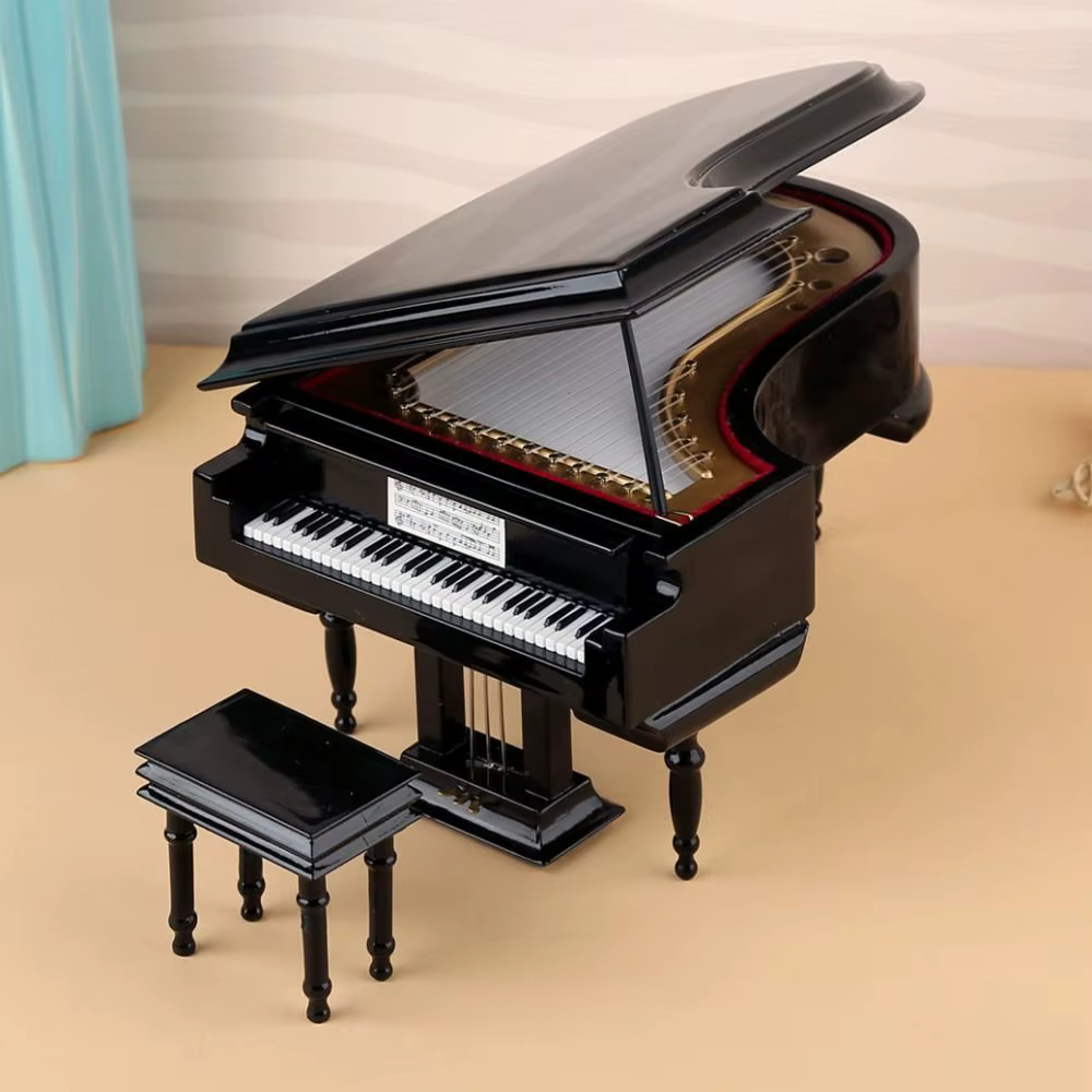 Nouveau Mini Pianos faits à la main, Instrument de musique en bois mignon, cadeaux décoratifs polychromes
