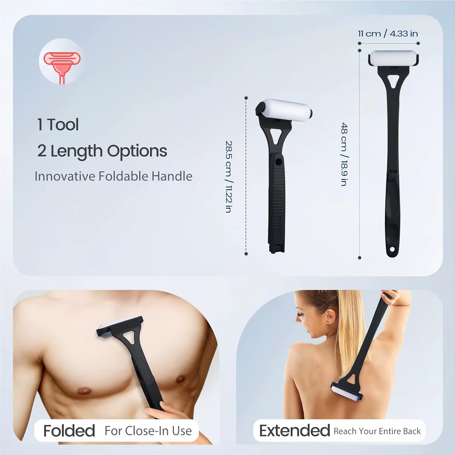 Applicateur de lotion auto-bronzante pour le dos