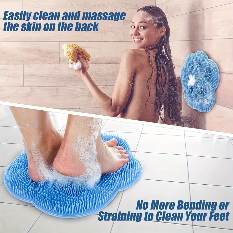 Coussin de gommage des pieds pour salle de bain