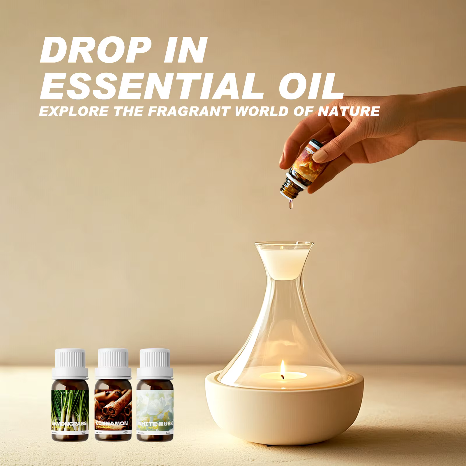 Huiles essentielles 100% pures et naturelles 10ml pour diffuseurs