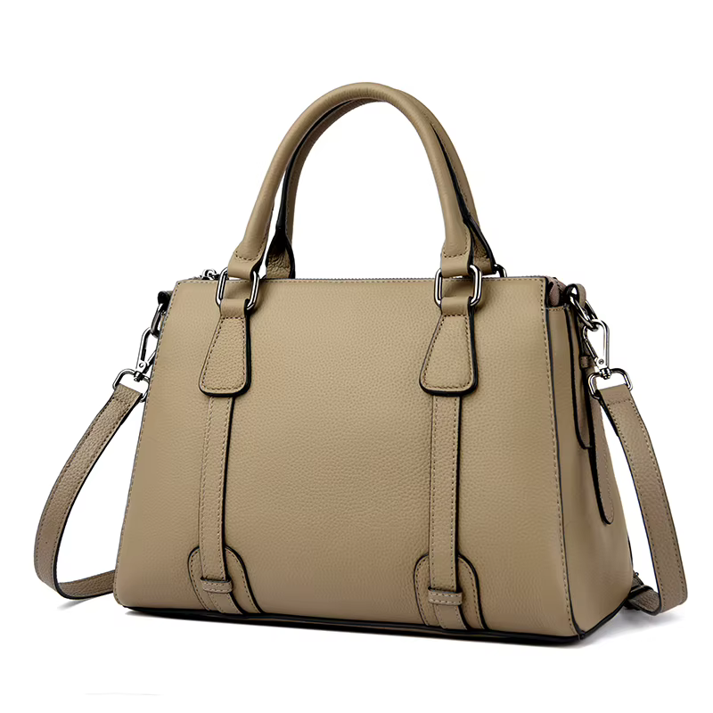 Sac pour femmes en cuir véritable, sac à bandoulière tendance et polyvalent, sac à main à bandoulière de grande capacité pour les déplacements domicile-travail