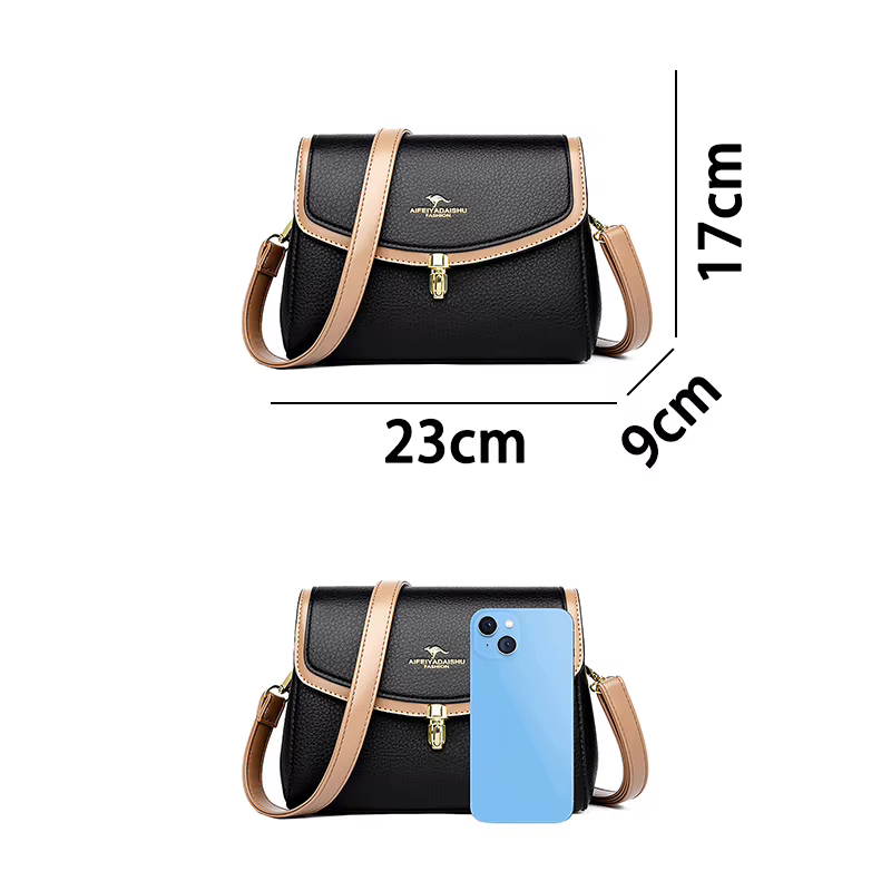 2 sangles Sac à bandoulière pour femmes mère Sac à Main de haute qualité en cuir PU de luxe concepteur dames Sac à bandoulière fourre-tout décontracté Sac A Main