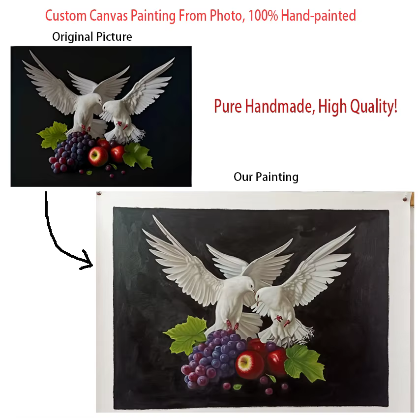 Peinture à l'huile personnalisée faite à la main sur toile, paysage abstrait, art mural classique, images d'animaux de compagnie, paysage décoratif, image de Portrait