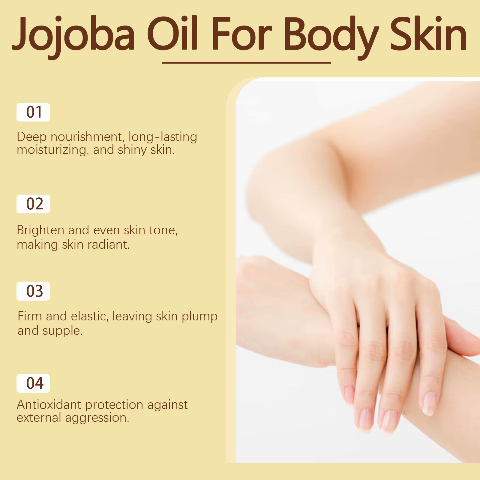 Jojoba huile essentielle naturelle Massage corporel