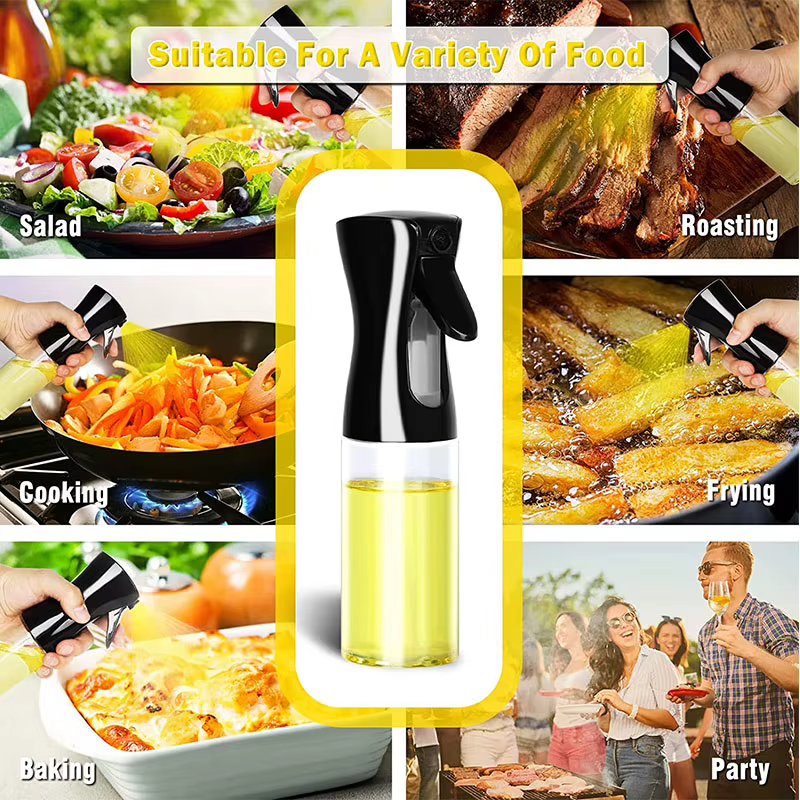 Spray d'huile bouteille en plastique BBQ cuisson pulvérisateur d'huile d'olive cuisine cuisson huile Spray bouteille vide vinaigre bouteille distributeur d'huile