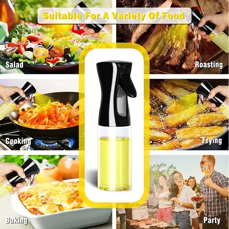 200/300/500ml bouteille de pulvérisation d'huile BBQ cuisson pulvérisateur d'huile d'olive cuisine cuisson huile Spray bouteille vide bouteille de vinaigre distributeur d'huile