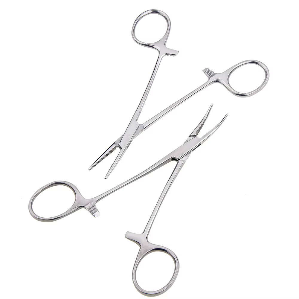 Pince hémostatique pour poils d'animaux, outil manuel 12.5 16 18cm, pince de verrouillage pour la pêche, outils d'épilation, outil de coupe à pointe incurvée/droite