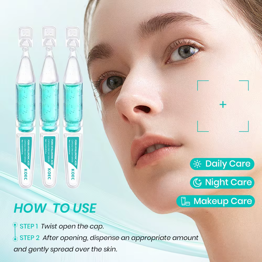 Acide hyaluronique visage saumon ADN PDRN sérum Niacinamide Peptide hydratation profonde fermeté Anti-âge ensemble de soins de la peau