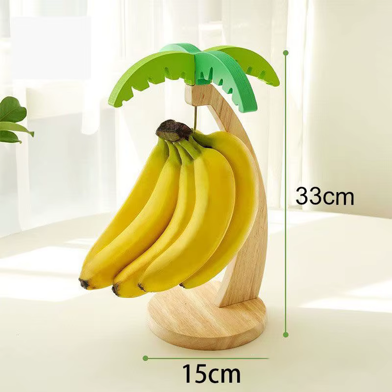 Support à bananes - Arbre à bananes avec crochet en acier inoxydable pour comptoir de cuisine