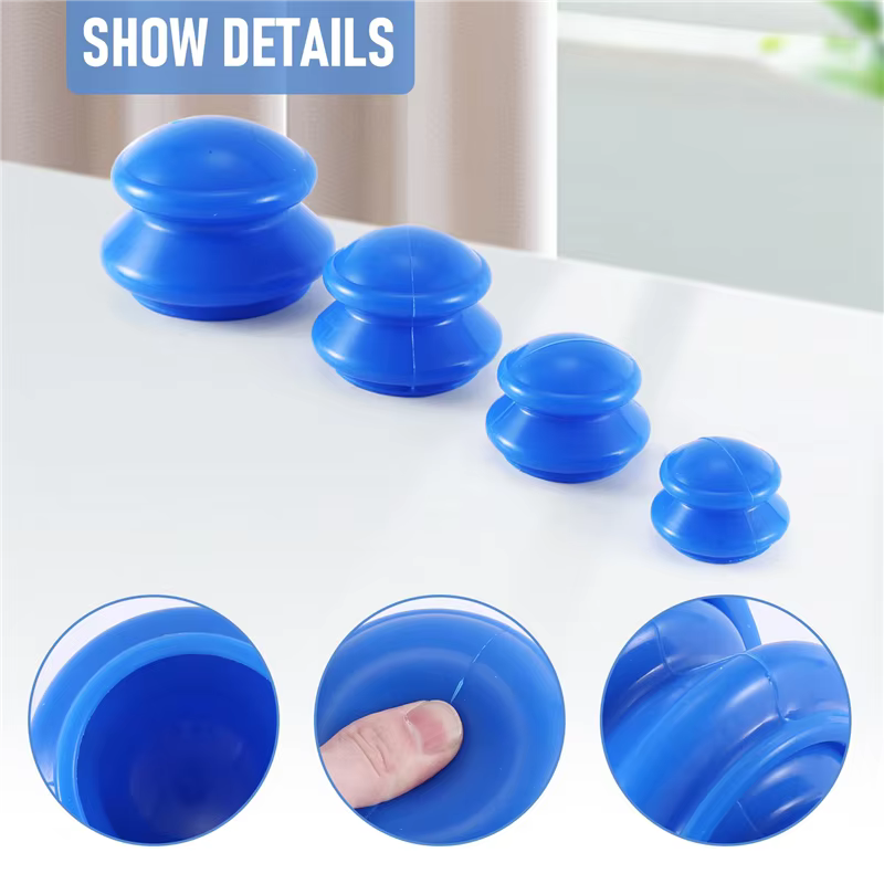 Vacuum canettes Massage Silicone ventouses absorbeur d'humidité Ventouse Anti Cellulite physiothérapie dispositif de