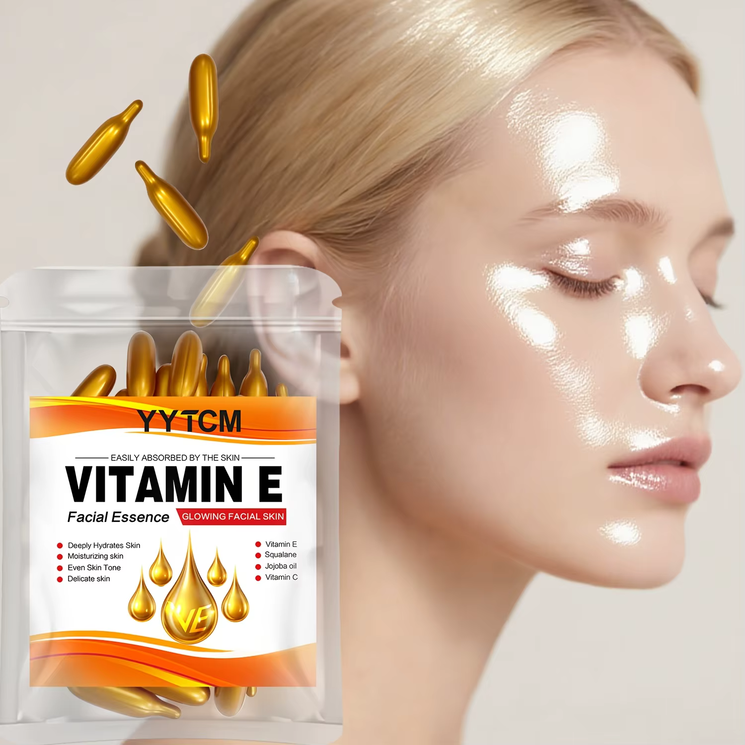 Essence en capsules hydratante en profondeur à la vitamine E