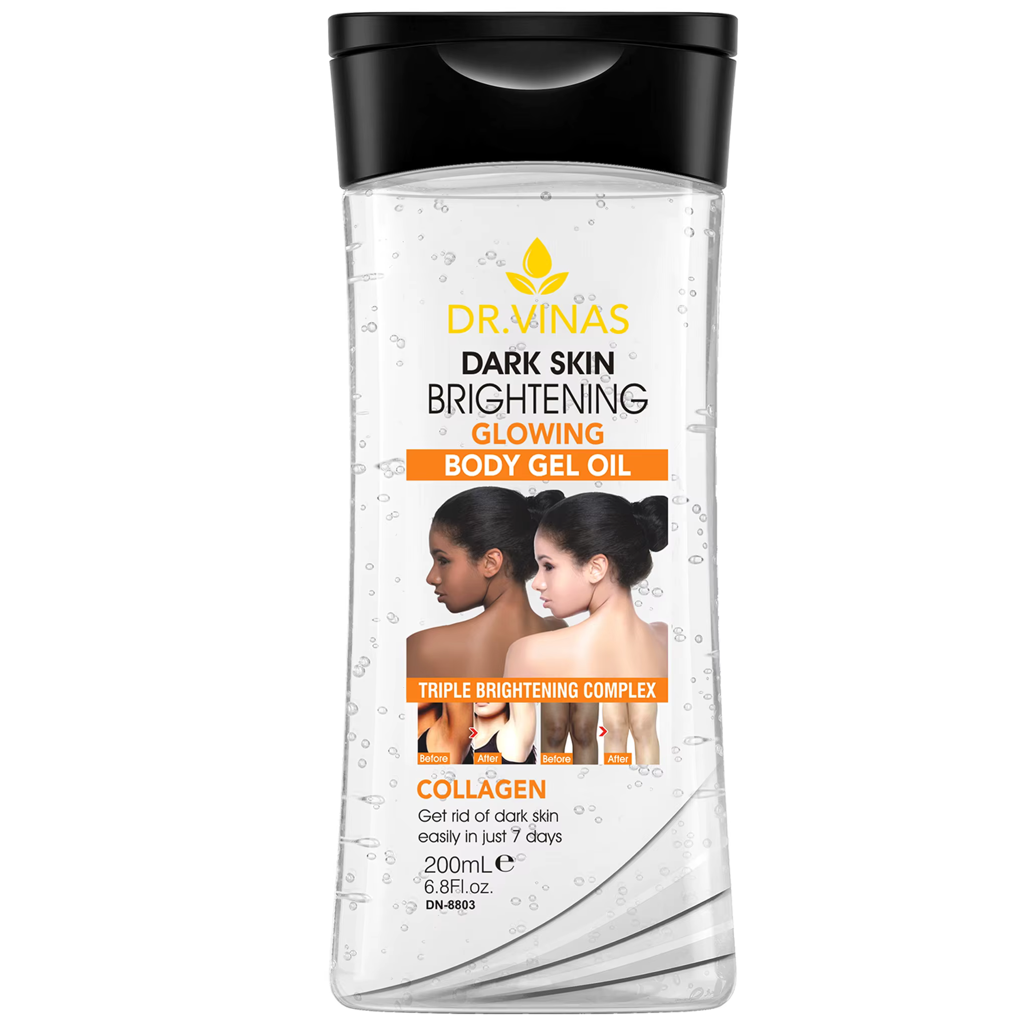 200ml GEL CORPOREL ÉCLAIRANT ET ÉCLATANT Huile Essentielle pour le Corps