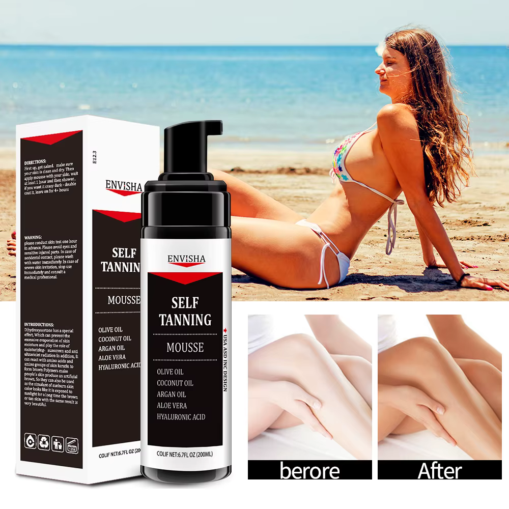 Spray mousse autobronzant pour le corps