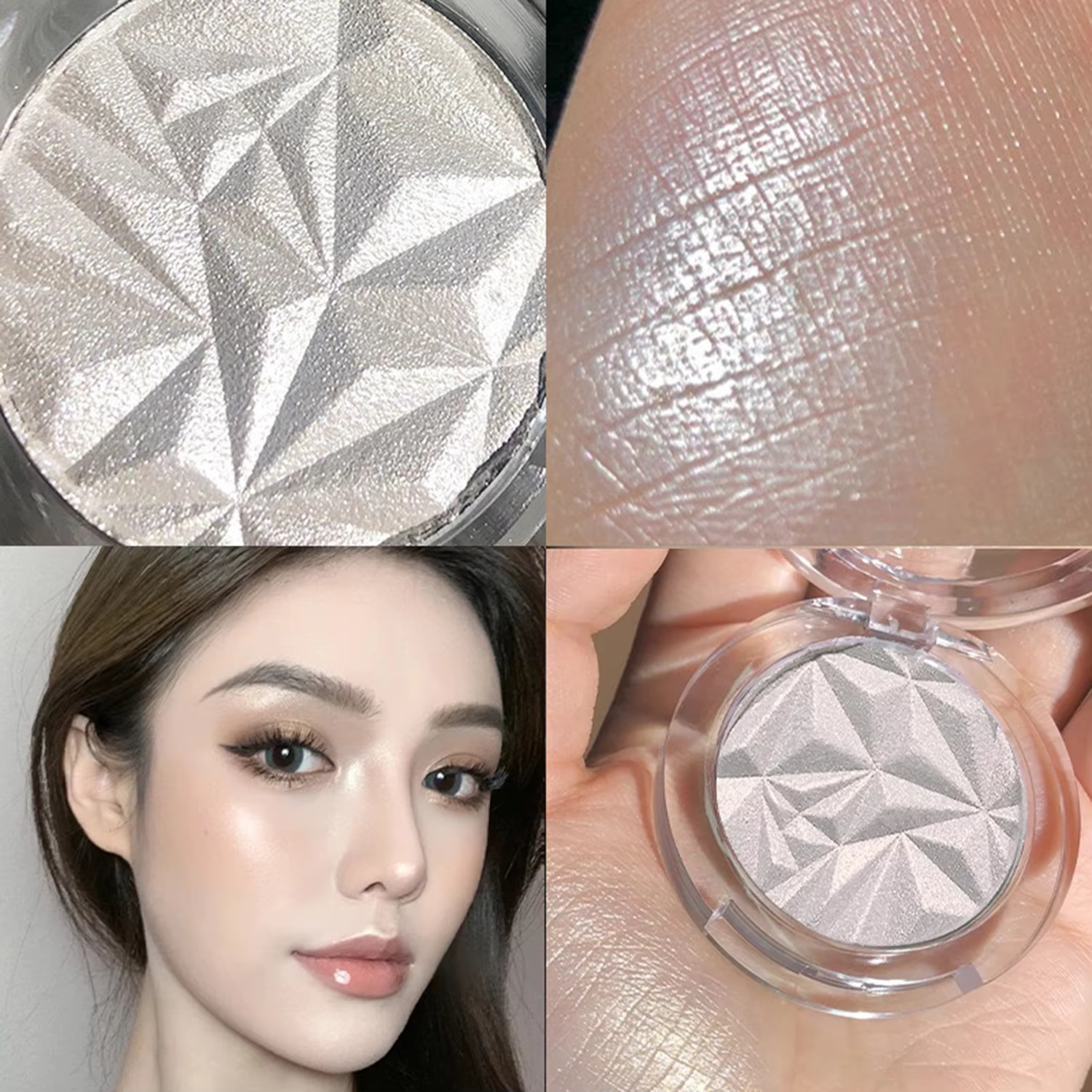Palette de surligneurs Shimmer Diamond Glow 2 couleurs – Brighten & Contour