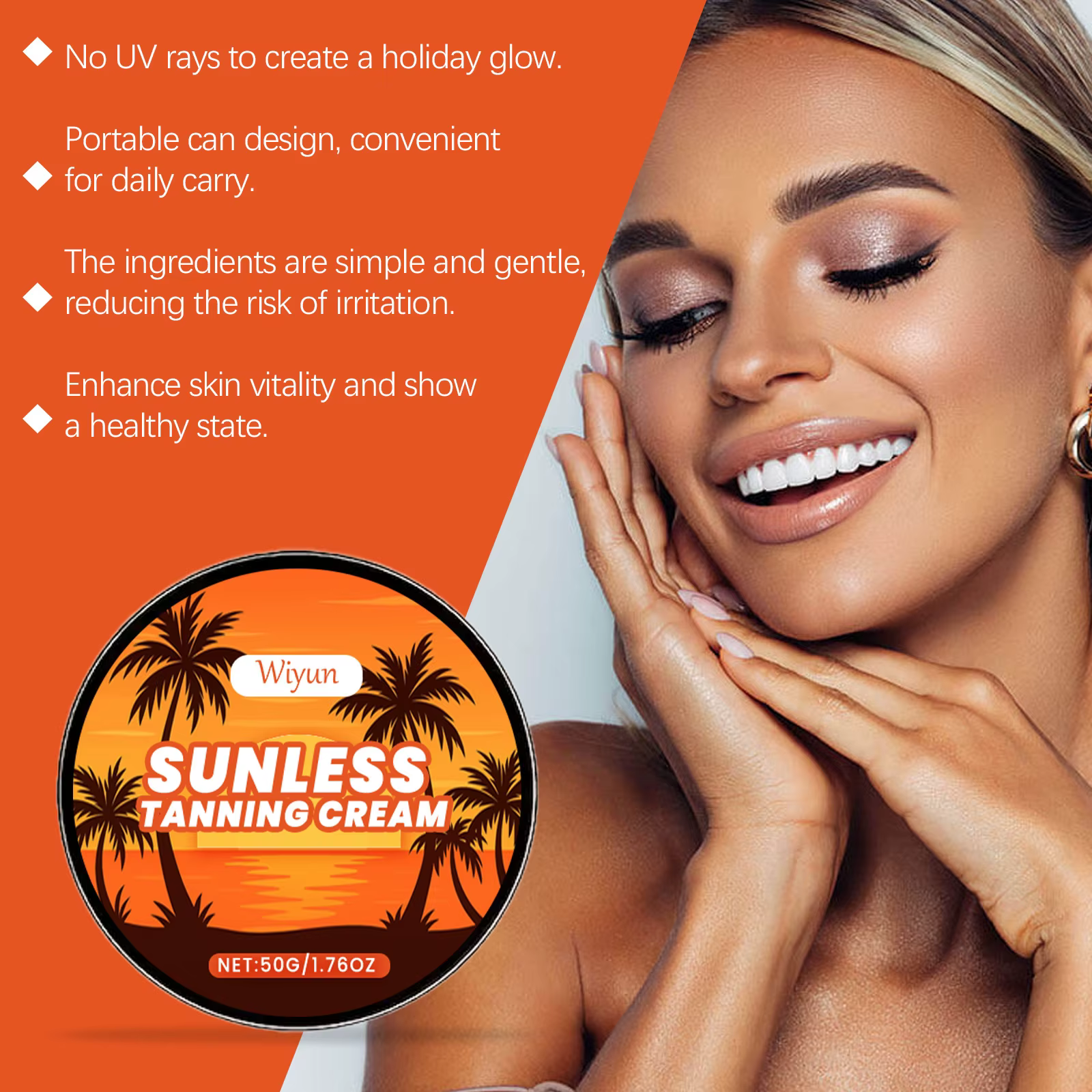 Lotion de bronzage sans soleil